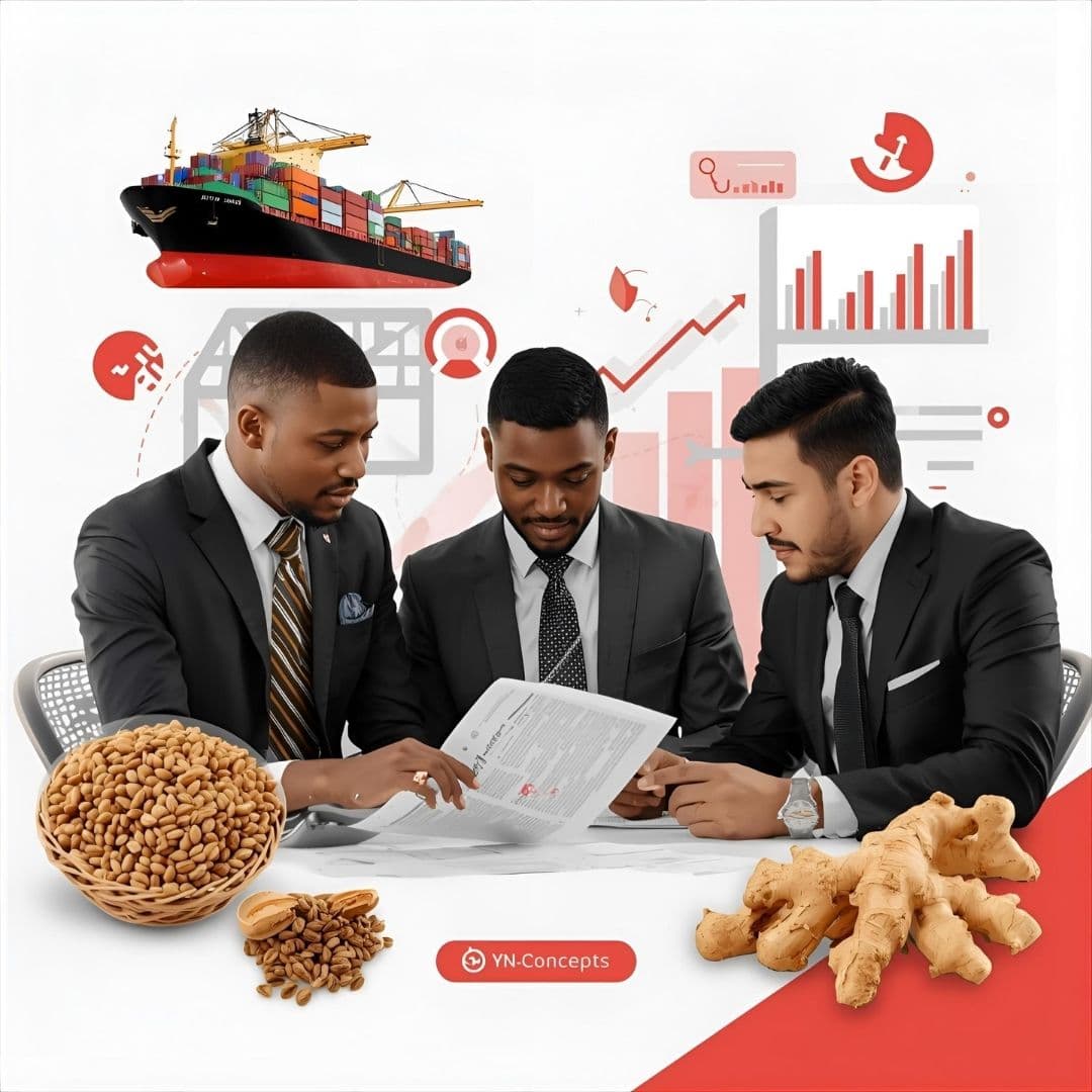 A team in a strategy session for global trade